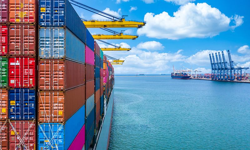 container,ship,unloading,in,deep,sea,port,crane,,global,business