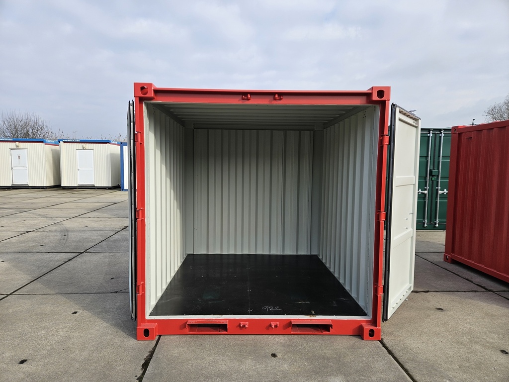 conteneur de stockage 8 pieds dry rouge 02 portes ouvertes conteneur de stockage 8 pieds dry rouge 02 portes ouvertes