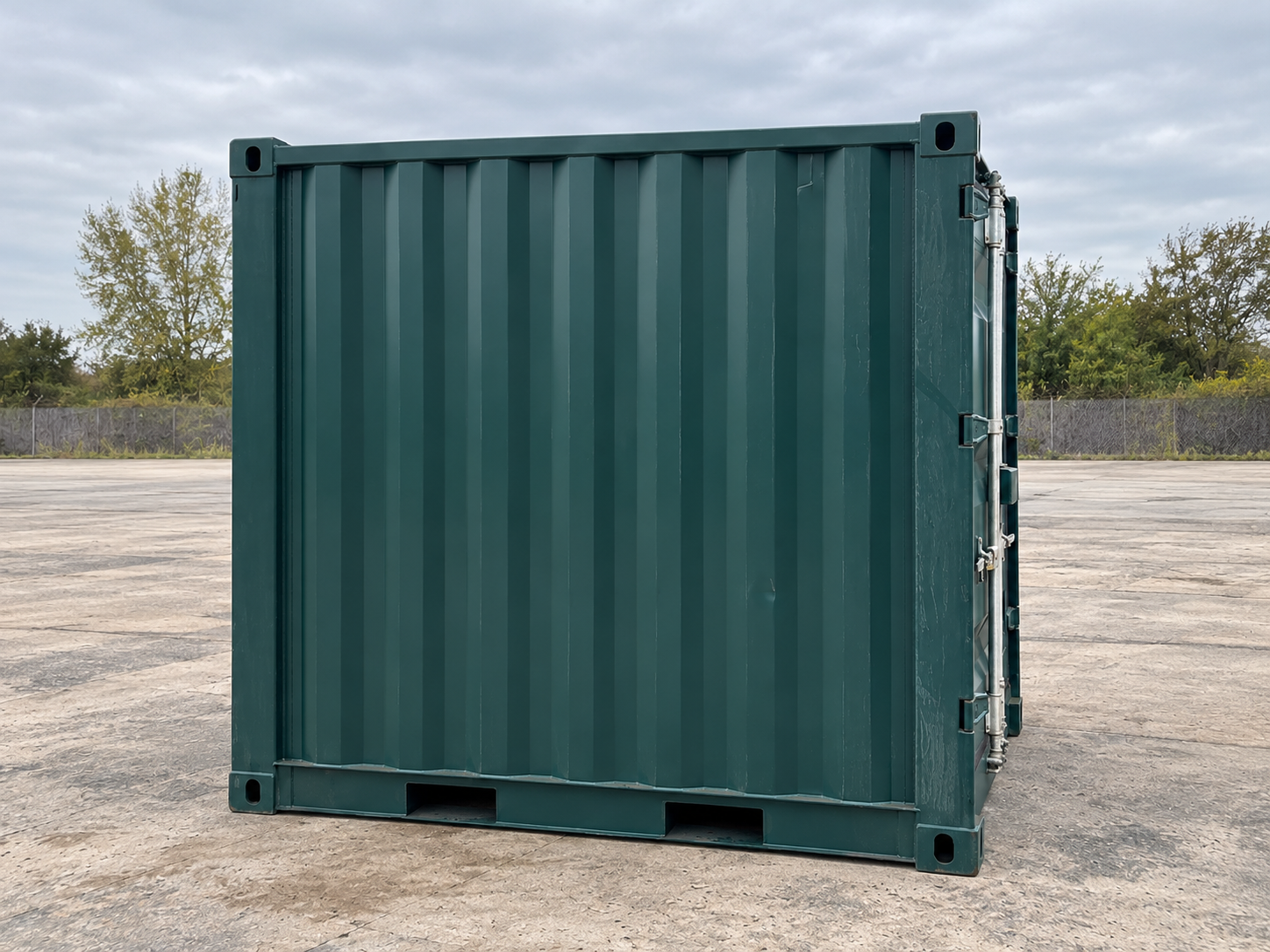 conteneur de stockage 8 pieds dry vert 03 profil conteneur de stockage 8 pieds dry vert 03 profil